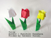 Photo Origami Tulip Author : Kunihiko Kasahara, Folded by Tatsuto Suzuki
